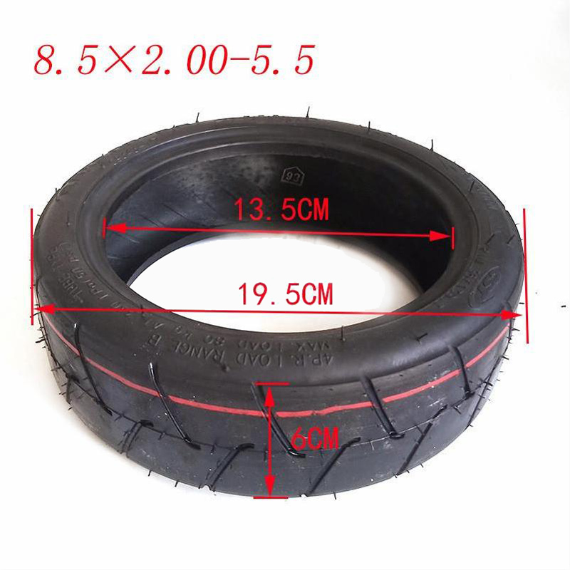 8.5x2.00–5.5 Scooter İç ve Dış Lastik Seti | Inokim – Xiaomi – RKS Uyumlu 8.5 İnç Şişme Lastik (Vakumlu Tip) - Görsel 2